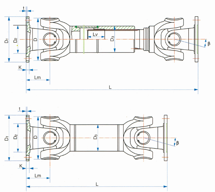 偉誠萬(wàn)向軸SWC-I輕型萬(wàn)向軸參數表 偉誠萬(wàn)向軸SWC-I輕型萬(wàn)向軸參數表